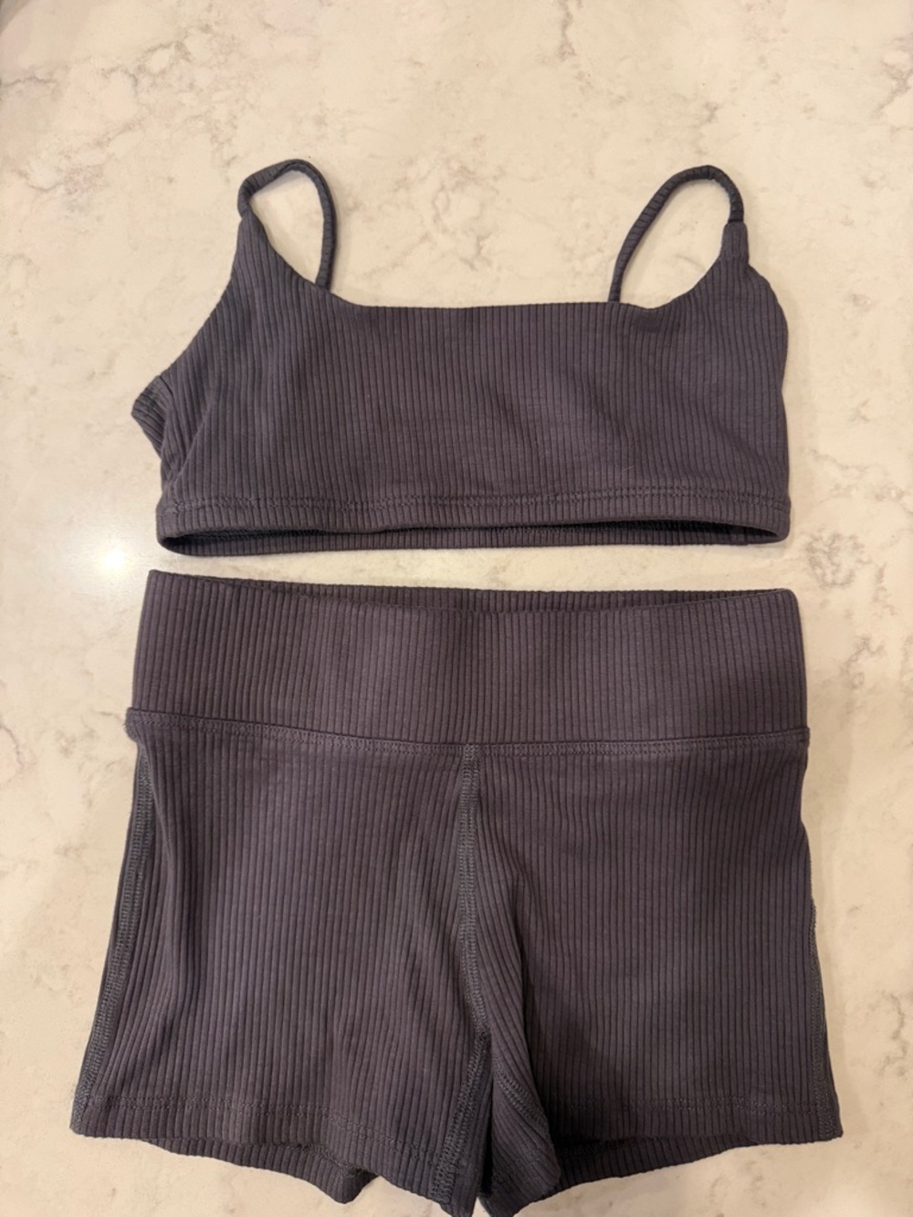 Tiger Friday ribbed grey set